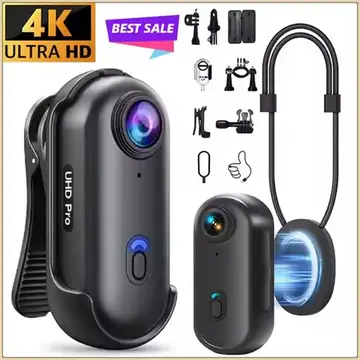 4K Mini Waterproof Camera with WiFi Wireless Portable Wearable Body Cam for Moto Bike Travel Helmet Outdoor Sports Vlog Shoots