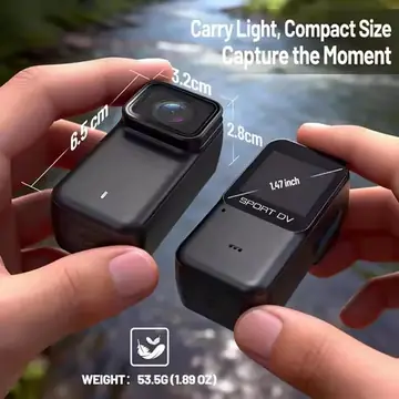 4K HD Action Camera HD EIS Magneti Pocket Video Camera 30m Waterproof WiFi Motorcycle Cam Sport Video Recorder with Memory Card