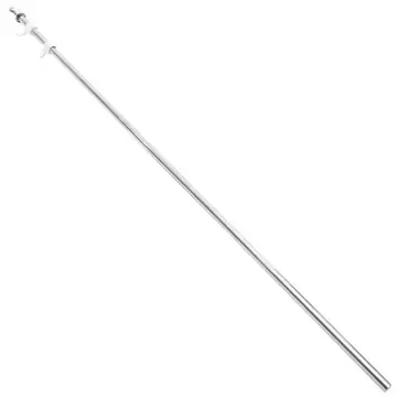 1Set Stainless Steel Flagpole Set Rustproof Detachable Garden Yard Outdoor Flag Pole for House Party Sports Events