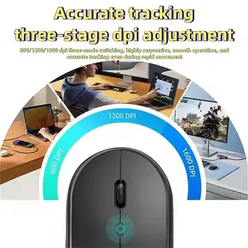MINGCVIL Wireless Mouse Bluetooth USB Silent 2.4G Bluetooth-Compatible Rechargeable Gaming Mouse For PC Laptop Macbook Tablet