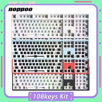Noppoo F108 Mechanical Keyboard Kit 108keys Three Mode Hot Swap RGB switch PBT Keyboard kit Custom Gaming Keyboard Accessories