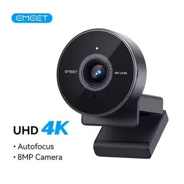 Webcam 4K Web Camera 1080P 60fps with Microphone Mini USB Camera for Computer/ Desktop / Laptop EMEET Webcam