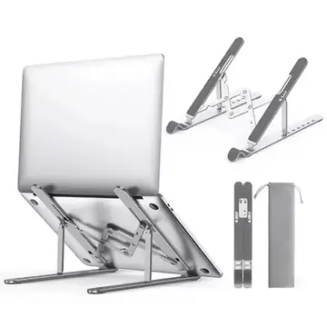 For Macbook Air Laptop Portable Laptop Holder Aluminum Alloy Non-Slip Notebook Holder Cooling Bracket Stable Typing Cooling Base
