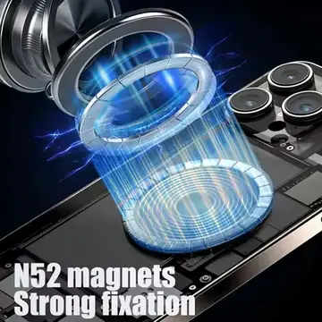 Magnetic Car Phone Holder Vacuum Suction Cup Foldable 360° Rotatable Navigation Stand Dashboard Windshield For All Smartphones