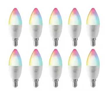 Tuya LED RGB Smart C37 Light Candle Bulb Dimmable 6W Bulbs Wifi Led Magic Lamp AC 85-265V 110V 220V Work with Alexa Google Home