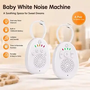 Portable Baby White Noise Machine With Lullaby Timer Travel White Noise A Pair Built in 1000mAh Battery For Sleeping Baby Adults
