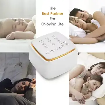 Rechargeable White Noise Machine For Sleeping Sound Machine For Baby Adults 30 Soothing Sounds Warm Light