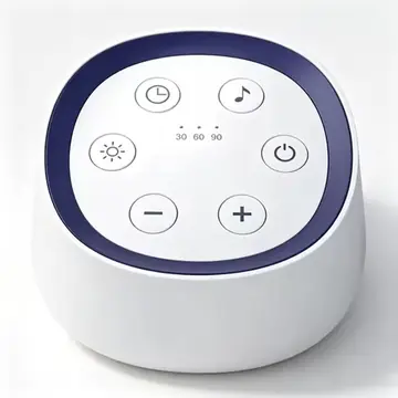 Portable White Noise Sound Machine for Baby Kids 24 Soothing Sounds Night Light Timer Rechargeable Infant Sleep Aid Baby Soother