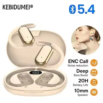 Wireless Headphone Bluetooth Headset Smart Adjustable Touch Sports Waterproof Earbuds Stereo Music Earphone For Smartphone