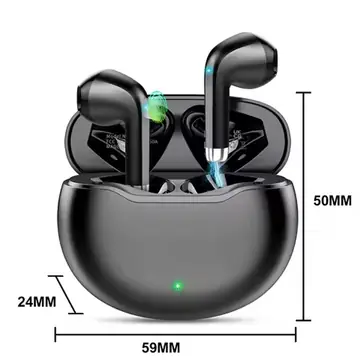 T6 Wireless Earbuds Bluetooth 5.3 ANC Active Noise Cancelling Headphones 48H Playtime IPX7 Waterproof HiFi Deep Bass in-Ear Sport Earphones with HD Mic for iPhone Samsung Android.