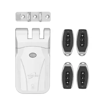 YiHESZ 433Mhz Remote Control Door Lock Dual Motor Touch Lock/unlock Invisible Deadbolt Smart Lock Tuya App Control VS Wafu 026