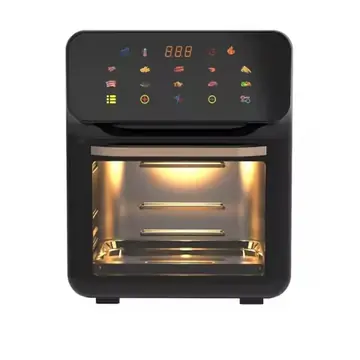 15L Visual Air Fryer with See-Through Window 1350W Digital Touchscreen 360° Hot Air Circulation for Family/Party Fry/Roast/Bake