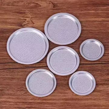 4Pcs/Set 3 Silicone Gaskets + Aluminum Filter Moka Pot Coffee Bottle Replacement Compatible With 1/2/3/6/9/12 Coffee Cup