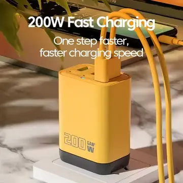 200W 6 Port USB C Charger Super Fast Charging PD 3.0 USB C Type C Mobile Phone Charger Adapter For iPhone 15 16 Samsung Xiaomi