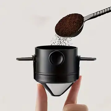 Coffee Filter Cup Portable Reusable Pour Over Coffee Maker Filter Mini Collapsible Paperless Coffee Dripper For Travel Camping
