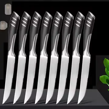 Steak knife Cutlery Kitchen Accessories Tools Table Knife Stainless Steel serrated steak knife Kitchen Knife 4/6/8/ piece set