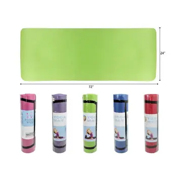 10 Pieces 72''x24'' Yoga Mat - Fitness and Athletics
