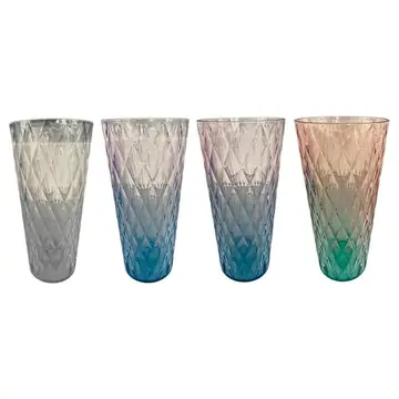 84.5oz / 2500ml 'diamonD-Cut' Plastic Decorative Vase