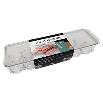 Egg Storage Bin With Lid And Handle
