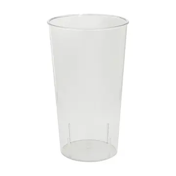Plastic Cylinder Vase 9.5-inch - Clear
