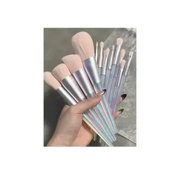 12Pcs Crystal Handle Makeup Brush Set Professional Travel Eye Shadow Blending Foundation Powder Beauty Tool Kit