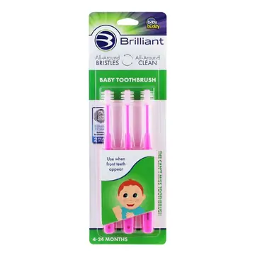 Brilliant Baby Toothbrush 3ct - Assorted
