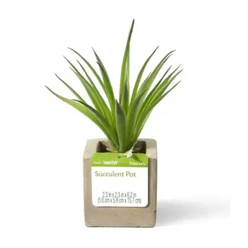 Decorative Faux Succulent In Cement Pot