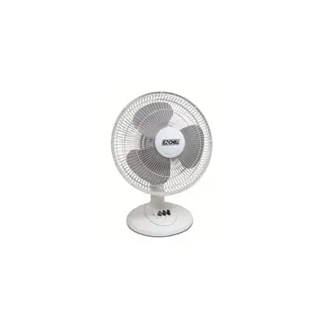 2 Pieces 12-inch Table Fan White - Electric Fans