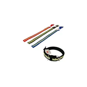 24-inch High Visibility 1.5-inch Wide Pet Collar Double Row Buckle