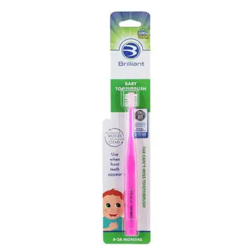 Brilliant Baby Toothbrush (narrow Card) - Hot Pink