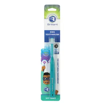 24 pieces Brilliant Kids Toothbrush (narrow Card) - Teal - Baby Beauty & Care Items