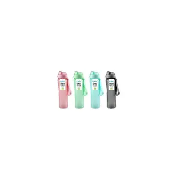 24 Pieces Splash Plastic Sport Bottle 22oz Wrist Strap Flip Lid - Sport Water Bottles