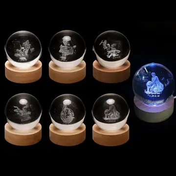 36 pieces 3d Crystal Ball Light 6cm 36s - Night Lights