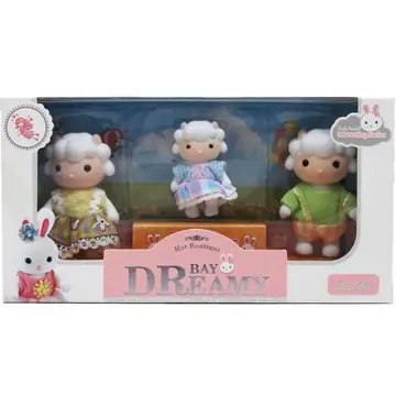 3pc 3.25-Inch & 2.5-Inch Sheep Set In Window Box