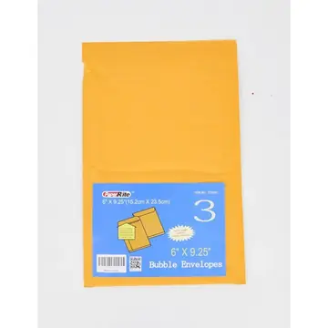 48 Packs #0 3pc 6 X 9.25-inch Bubble Envelope