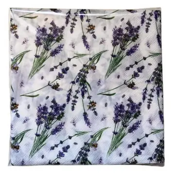 13-inchx13-inch Lavender Design Napkin 40-Piece