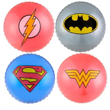 18inch Justice League Logo Knobby Ball 48ct