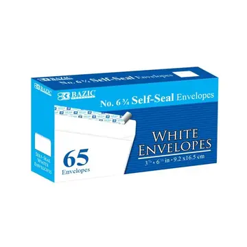 48 pieces #6 3/4 SelF-Seal White Envelopes (65/pc) - Envelopes