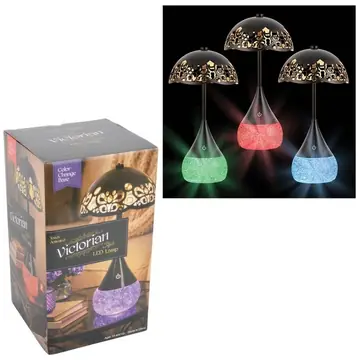 6 pieces 10.5-inch Victorian Glitter Lamp - Lamps and Lanterns