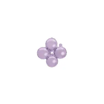 12 Inch Quad Mylar Balloon 50pc - Lavender