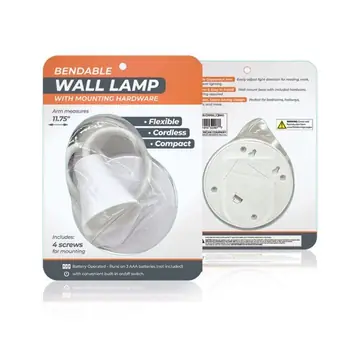 6 pieces Battery Operated Bendable Wall Lamp With Mounting Hardware - Lamps and Lanterns