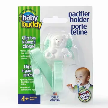 Bear Pacifier Holder - Mint