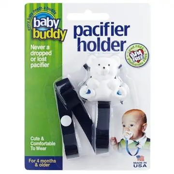 Bear Pacifier Holder - Navy