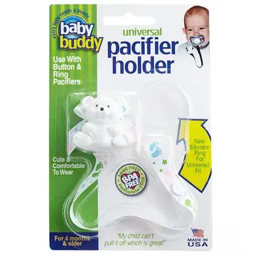 Universal Pacifier Holder Prints - White Tossed Baby Feet