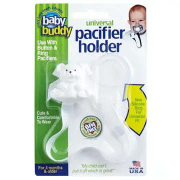 Universal Pacifier Holder - White