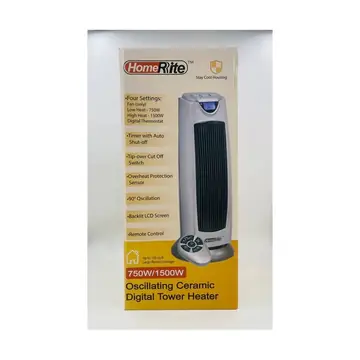 750w - 1500w Oscillating Ceramic Tower Indoor Space Heater