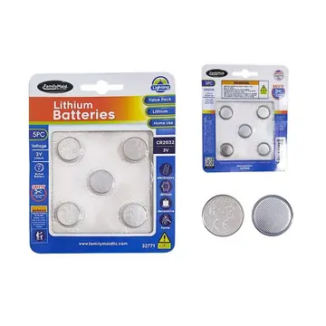 96 Pieces Button Batteries 5-Piece Lithium Cr2032 3v - Batteries