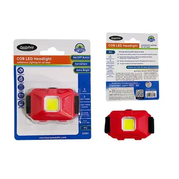 96 Pieces Cob Headlight Led 2.1x1.5x0.8-inch Red Color - Lamps and Lanterns