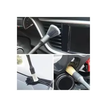 Boars Hair Car Detailing Brush Set Multi-purpose Vehicle Interior & Exterior Cleaning Brushes Auto Care Accessory For Daily Maintenance & Holiday Gift