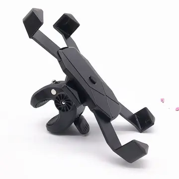 Anti-Falling And Anti-Shake Bicycle Bracket Motorcycle Bracket Automatic Telescopic Four-Claw Mobile Navigation Bracket